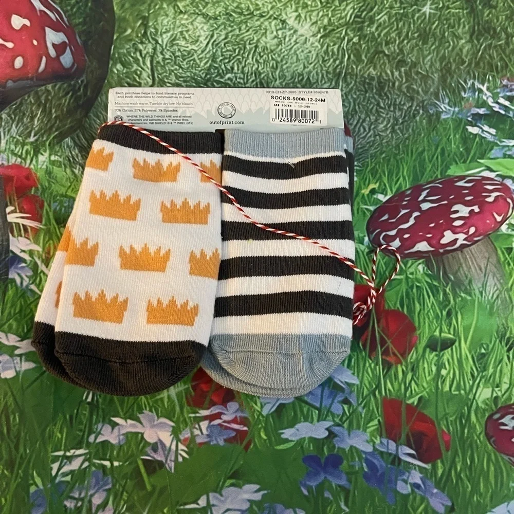 Where The Wild Things Are Pack of 4 Crew Socks, Multi, 12-24 months, NWT